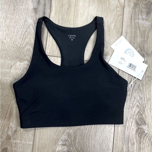 Johnny Was Calme Endurance Sports Bra In Onyx - Picture 2 of 8